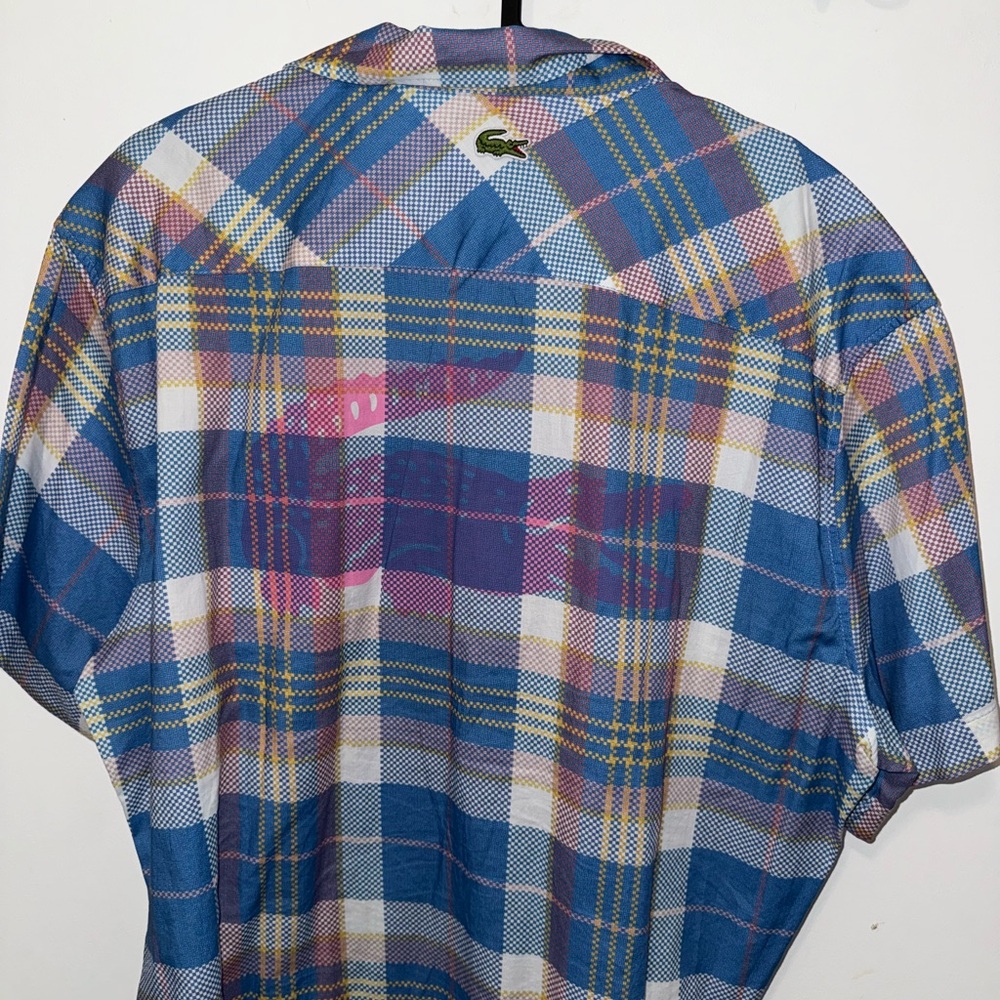 Lacoste rare bottom up shirt